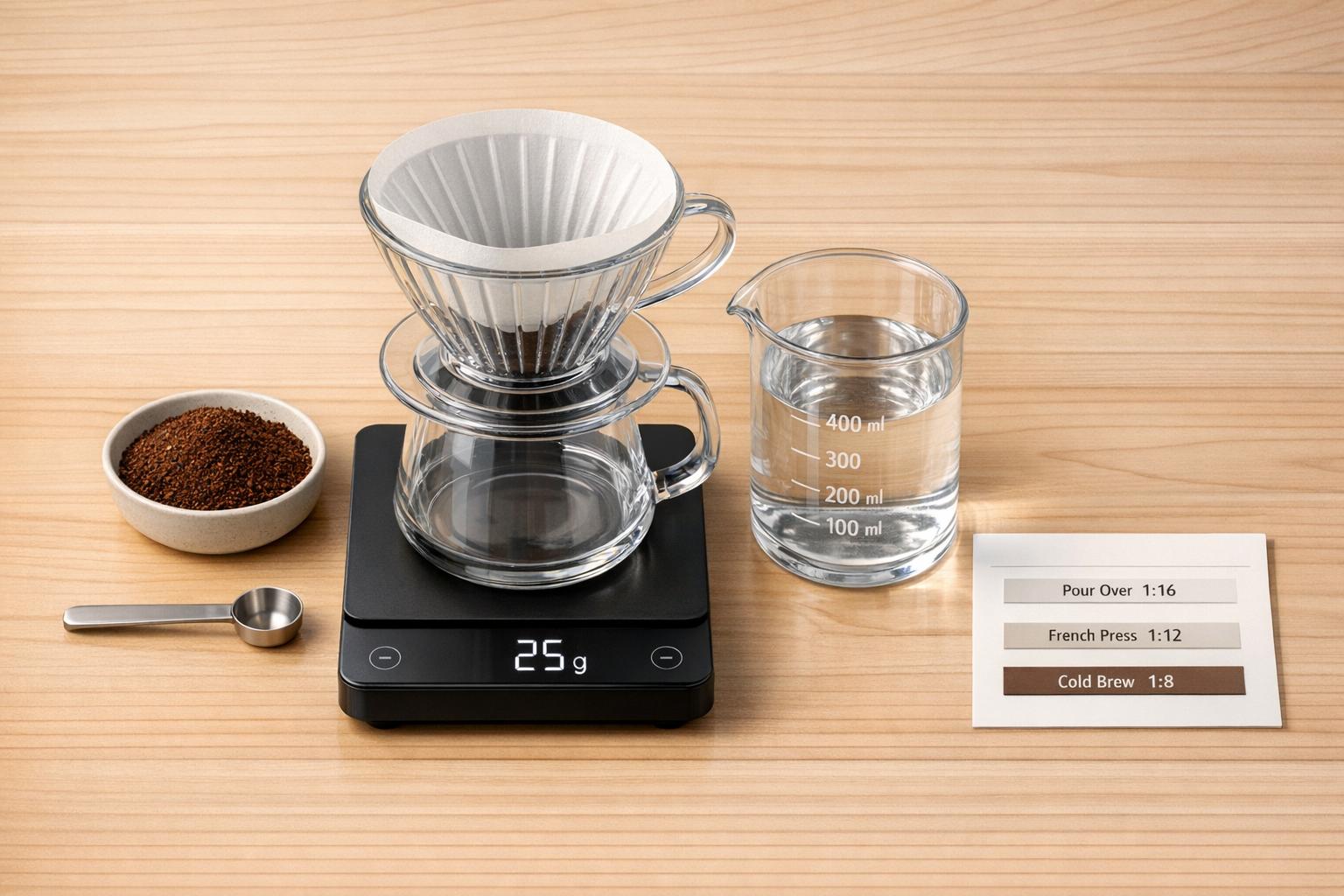 Coffee Brewing Ratio Calculator
