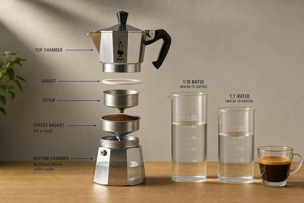 Moka Pot Coffee Ratio Guide