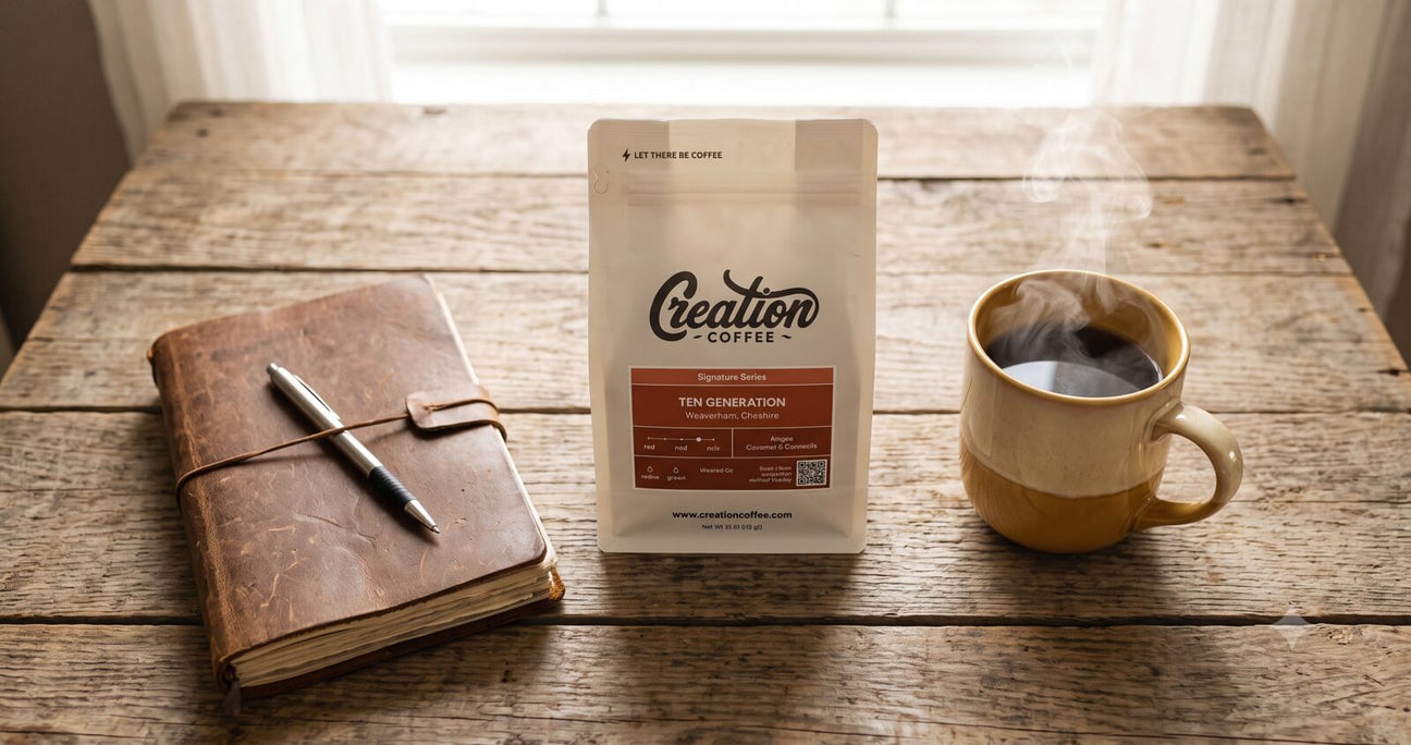 Christian-founded coffee from Creation Coffee, Weaverham, Cheshire